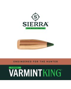 .22 Cal (.224) HV Sierra Bullets 50gr Tipped VarmintKing Pack 100