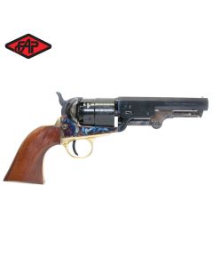 Pietta Colt 1851 Navy Sheriffs Steel 5 Barrel Black Powder Revolver 44cal