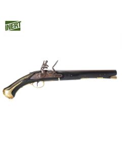 English Pattern Dragoon Flintlock Inert Replica Pistol Antique Finish 