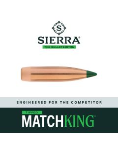 .22 Cal (.224) HV Sierra Bullets 77gr TMK Tipped MatchKing Pack 100