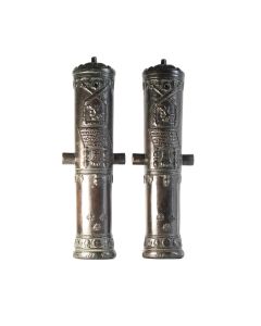 Pair of Miniature Bronze Howitzers