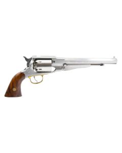 Deactivated Euroarms Remington 1858 NMA Stainless Steel 8 Barrel Revolver Engraved .44cal