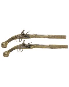 Pair of Ottoman Balkan pistols 