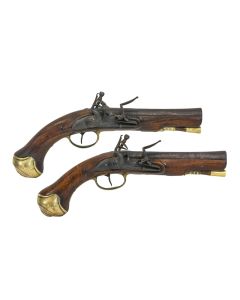 A Pair Of Flintlock Pistols By L. Braine