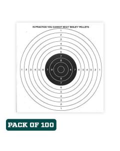 Paper Target Double Sided Pack 100