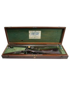 A Cased .650 Double-Barrelled Percussion Sporting Rifle By J. Purdey