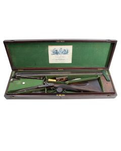 A Cased .650 (16-Bore) Percussion D.B. Sporting Rifle By J. Purdey