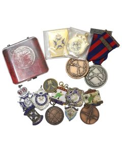 Collection Of National Smallbore Rifle Association Shooting Medals And Awards