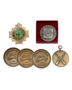 Collection of Leicestershire And Rutland Rifle Association Shooting Awards And Medals