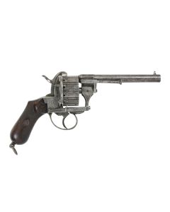 9mm Pinfire Twelve Shot Revolver Signed Chaineux