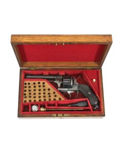 Cased Liege Pinfire Twelve Shot Revolver