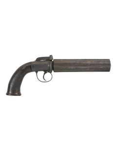 60 Bore Percussion Six Shot Pepperbox Revolver with Unusually Long Barrels