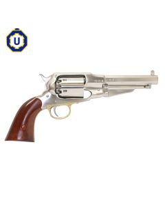 Uberti 1858 New Army Stainless Steel 5 1/2 Barrel Black Powder Revolver 44cal
