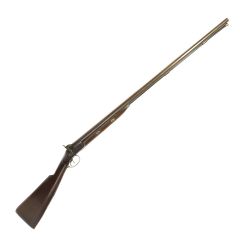 Double Wild Fowling Percussion Shotgun by Hollis and Sheath, 10 Bore