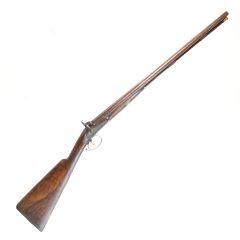 Double Barrelled Percussion Shotgun 14g by C.Moore of London