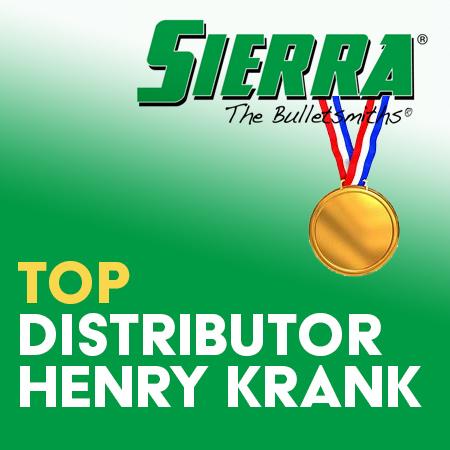 Henry Krank wins Sierra Bullet's Top Distributor Award