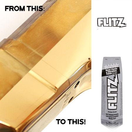 Flitz Metal Polish. Does exactly what it says on the tube!