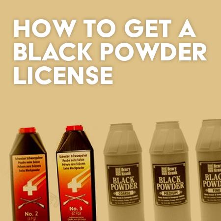 How To Get A Black Powder Certificate