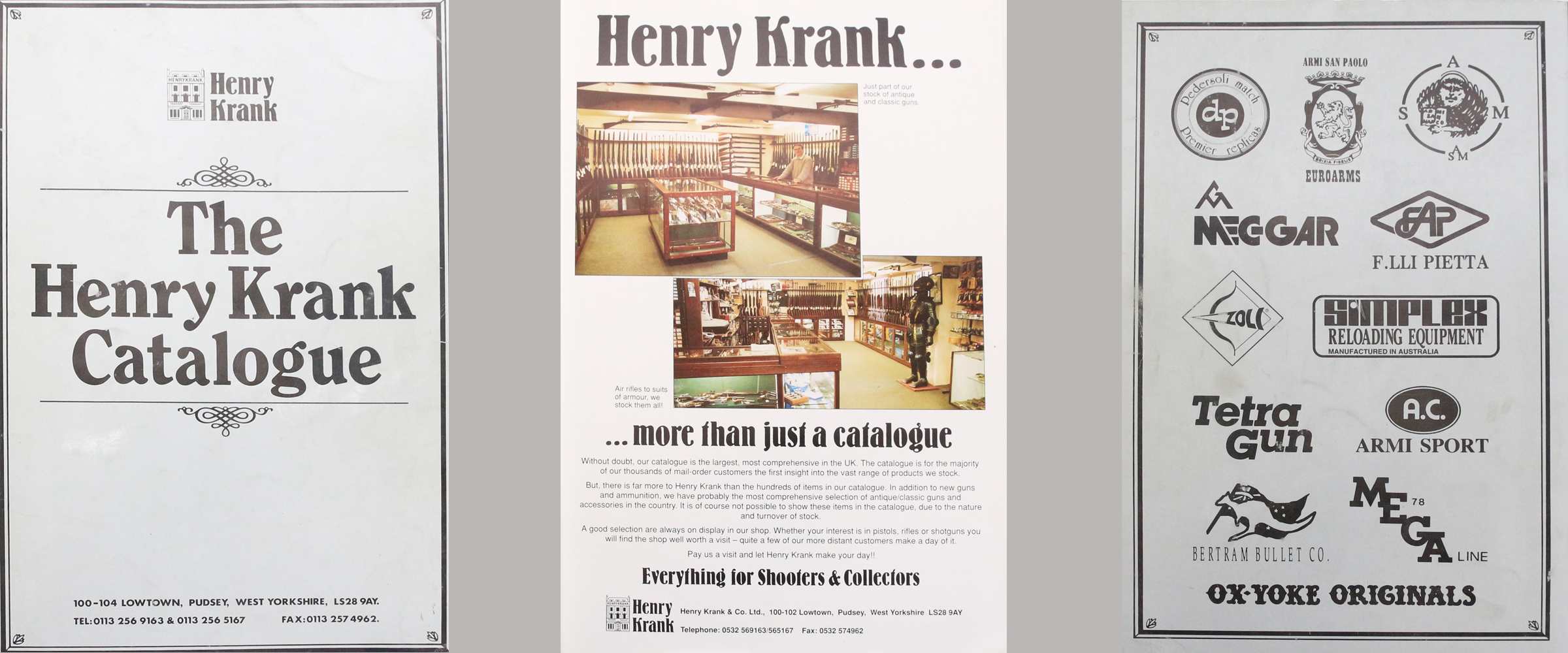 Undated Henry Krank Catalogue - early/mid '90s