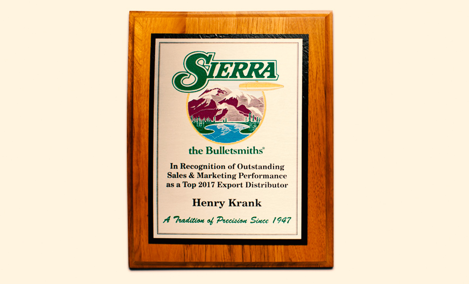 Sierra Top Distributor Plaque