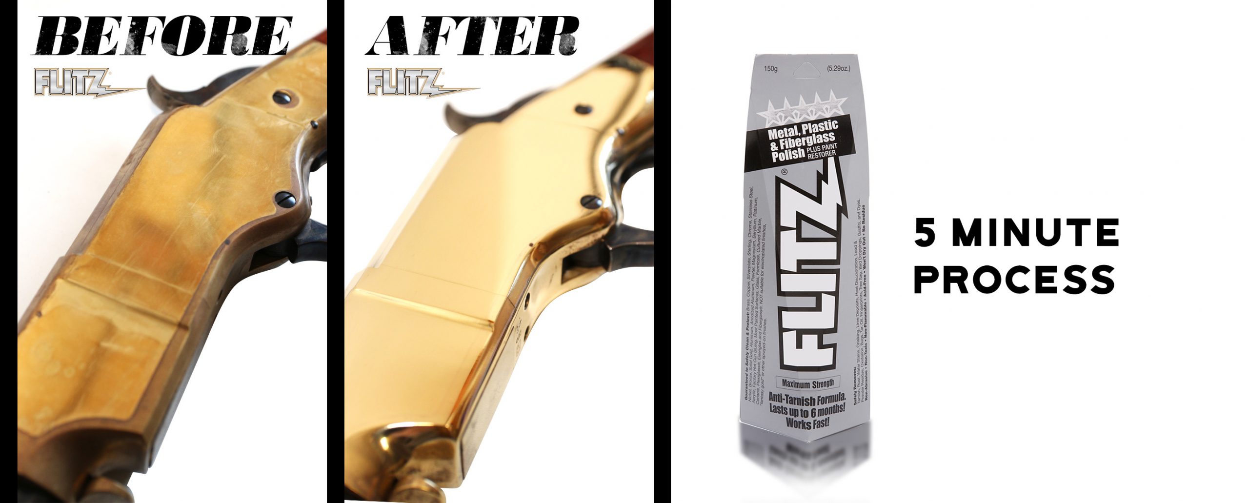 Flitz Metal Polish Before & After