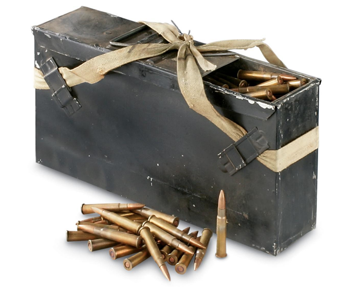 .303 Ammunition and Ammunition Container