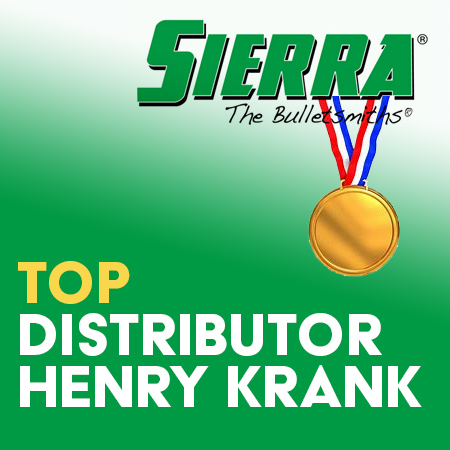 Henry Krank wins Sierra Bullets Top Distributor Award