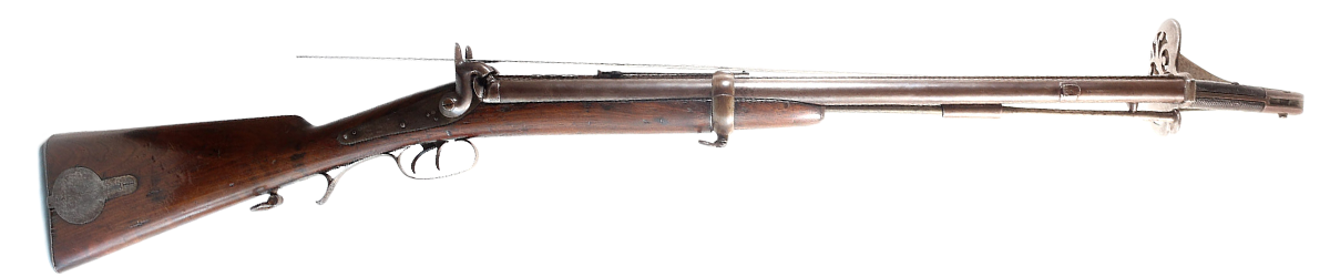 Rare .550 Double Barrelled Jacobs Patent Percussion Rifle and Bayonet by Swinburn & Son, Birmingham