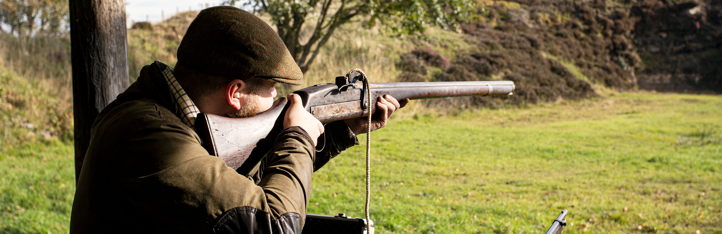 Shooting a matchlock